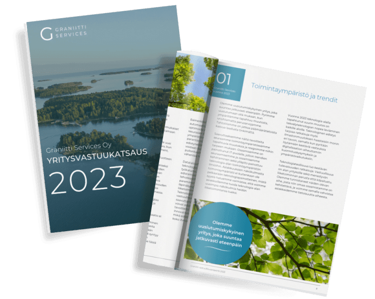 Graniitti Services Yritysvastuukatsaus 2023